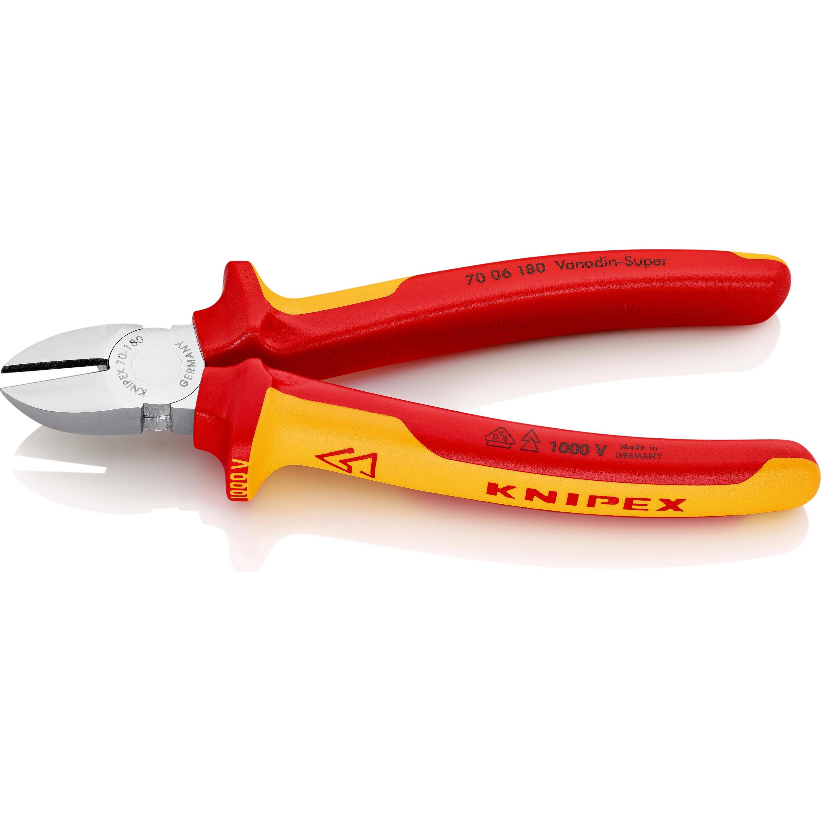 Knipex, Bolzenschneider + Seitenschneider, Seitenschneider (180 mm)