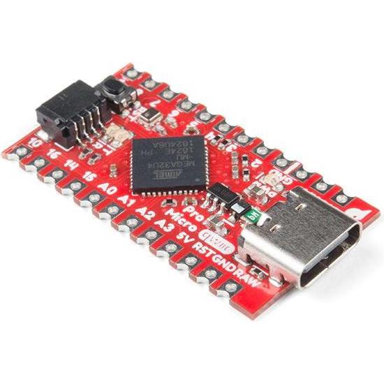 SparkFun Qwiic Pro Micro, USB-C, ATmega32U4, Scheda + Kit di sviluppo