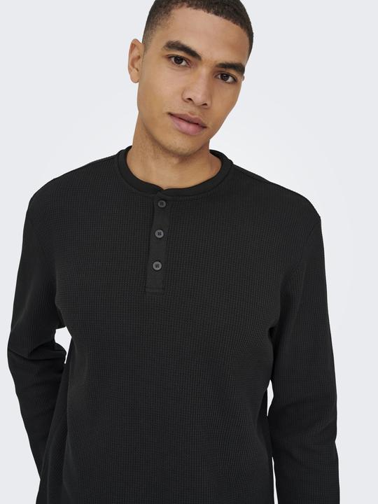 Immagine prodotto Only & Sons Onstobie Reg Ls Henley Tee Noos (S)