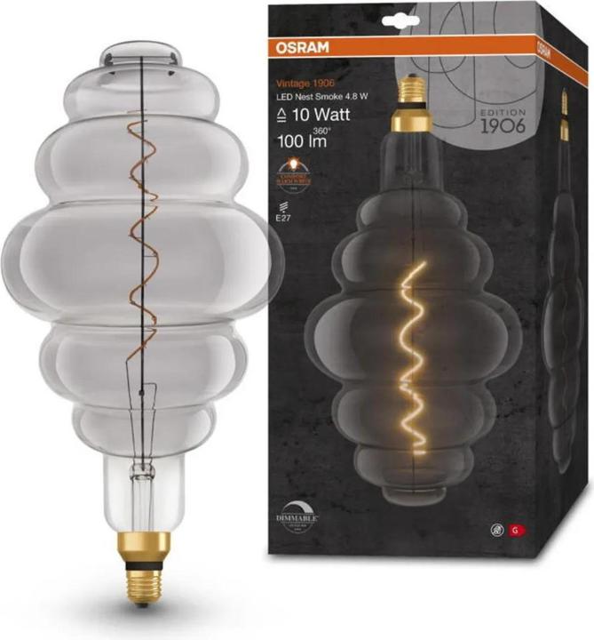 Actual product image Osram Vintage 1906 Led Big Special Shapes (E27, 4.80 W, 100 lm, 1 x, G)