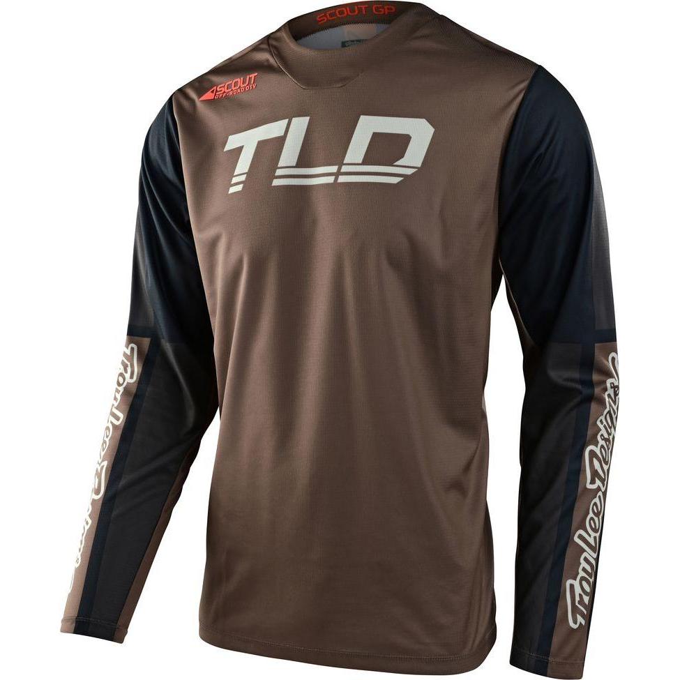 Troy Lee Designs, Velotrikot, Scout GP Jersey, Recon, gravel/beetle, S (S), Grau, Braun, S