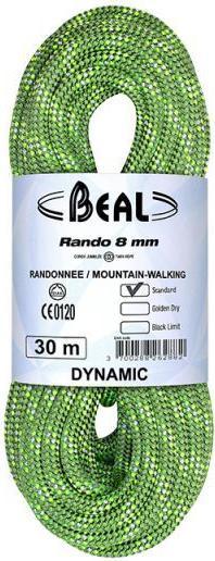 Actual product image Beal Rando 8mm dynamic ropes (30 m)