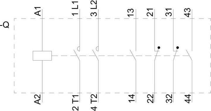 Actual product image Siemens ContactorSize 2, 2P, 24V