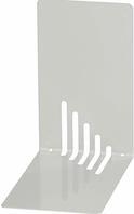 Wedo Buchstütze (B)140 x (T)140 x (H)85 mm, lichtgrau aus Metall, kunststoffbeschichtet