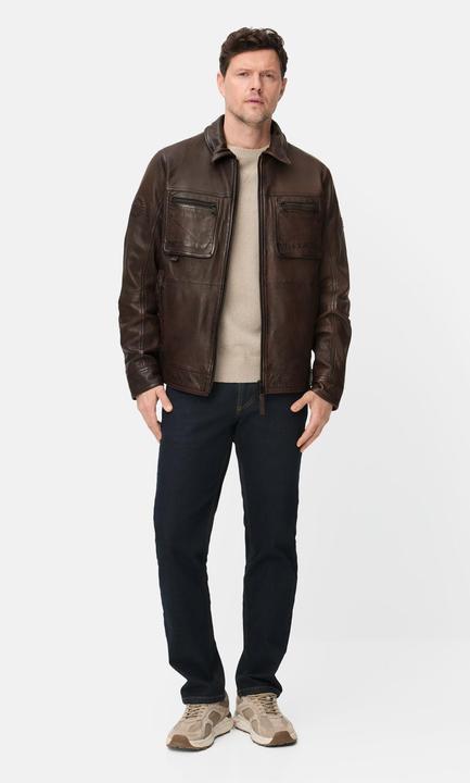 Actual product image Camel Active Piloten-Lederjacke mit Innentaschen (56)