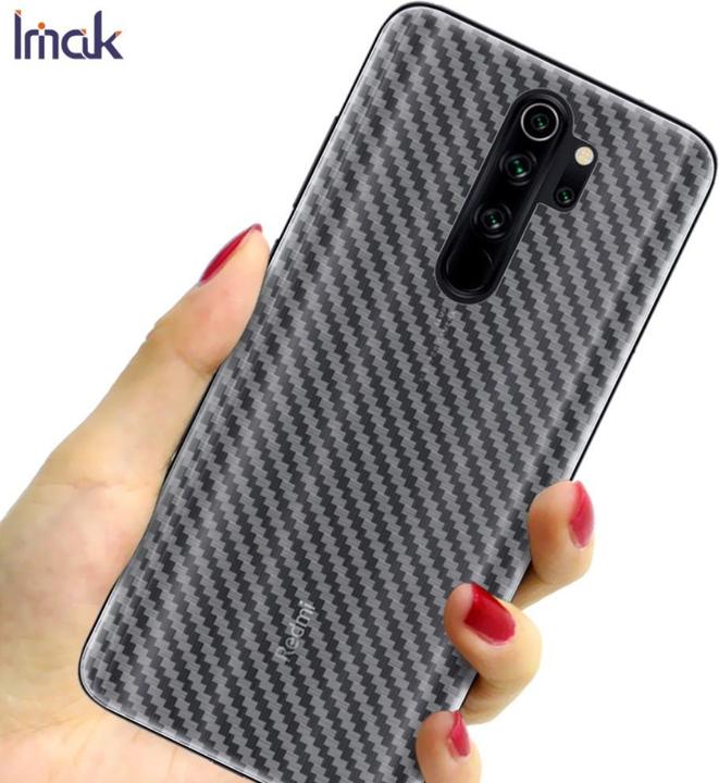 Actual product image Imak Xiaomi Redmi Note 8 Pro - PVC Back Protective Film Carbon Look (1 Piece, Xiaomi Redmi Note 8 Pro)