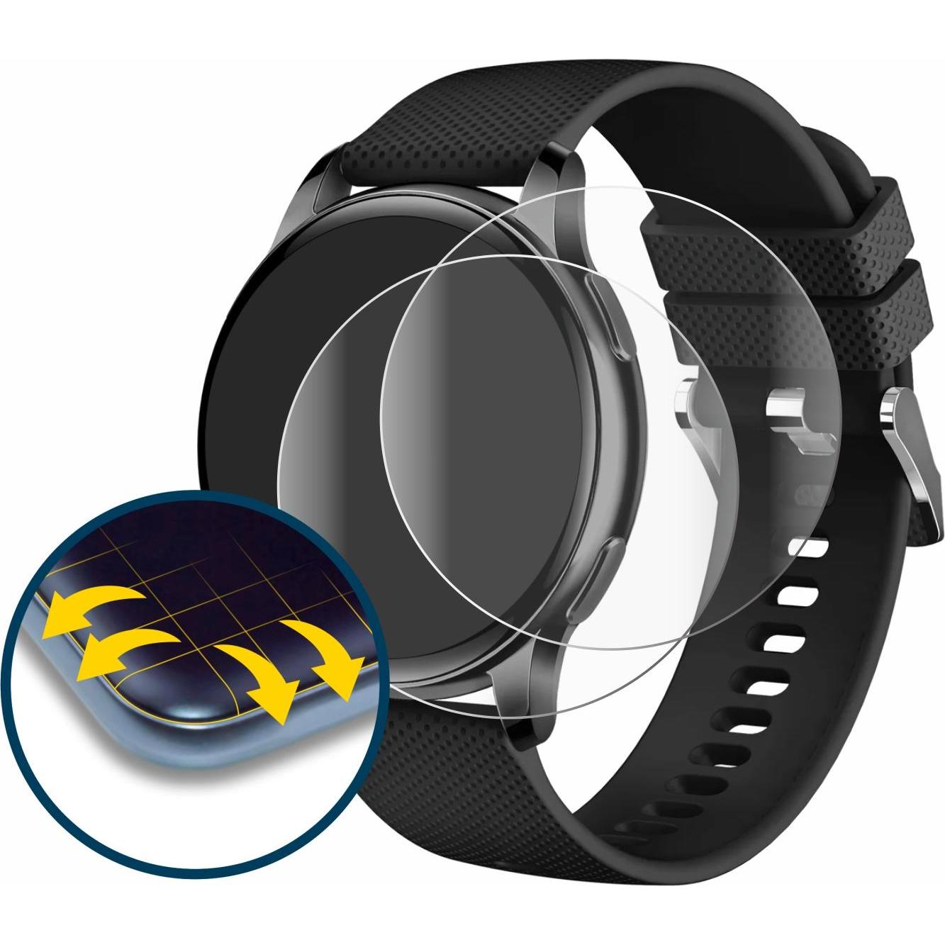 Thumbnail - BROTECT Fullscreen Schutzfolie Displayschutz Folie Klar Transparent, Smartwatch Schutzfolie, Transparent