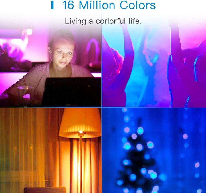 Actual product image Meross Smart Wi-Fi LED Bulb MSL120 (B22, 810 lm, 2 x)