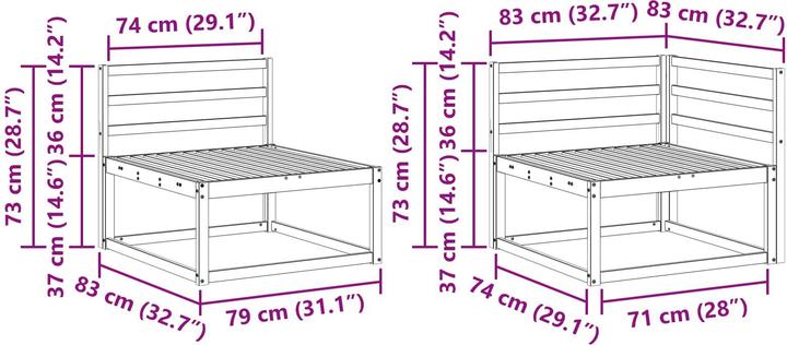 Produktbild vidaXL Outdoor-Sofa