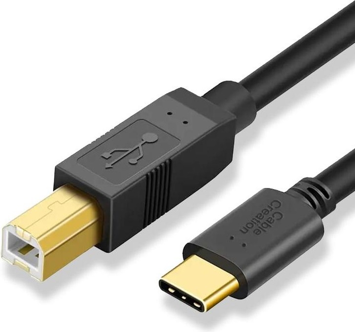 Immagine prodotto Hermex Cavo per stampante USB-C da 3 m Cavo per stampante USB-C a USB-B Cavo USB-C per stampante (3 m)