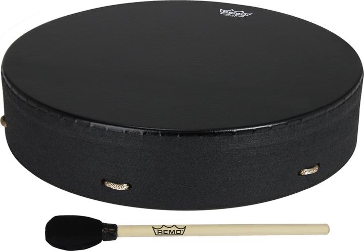 Remo E1-1314-BE Bahia Buffalo Drum, 14" with mallets