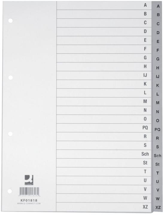 Actual product image Q-Connect Register full format made of PP, with index sheet