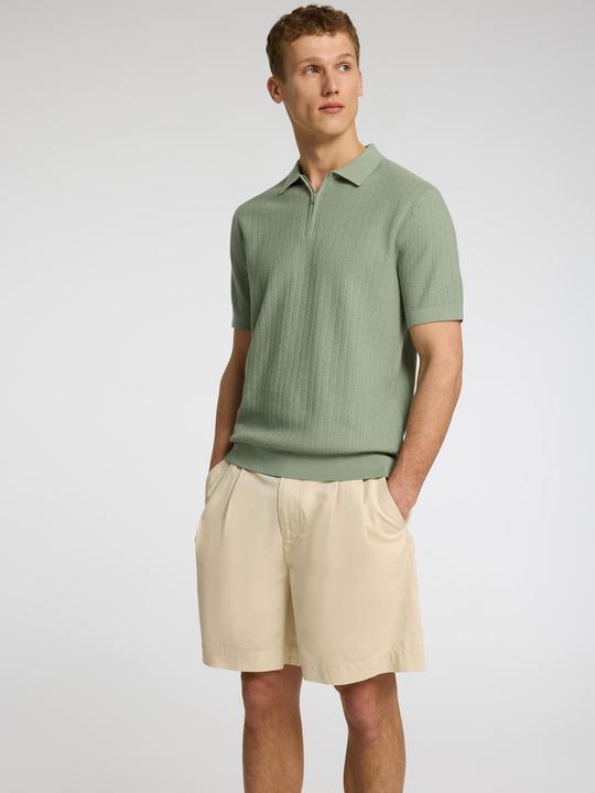 Produktbild Selected Homme Slhcran Ss Knit Structure Half Zip Polo (M)