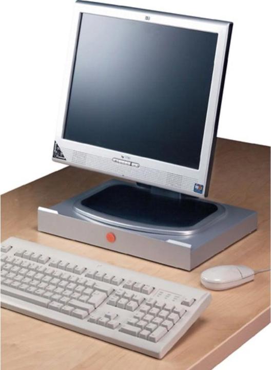 Actual product image Twinco Monitor stand metal, with concept holder