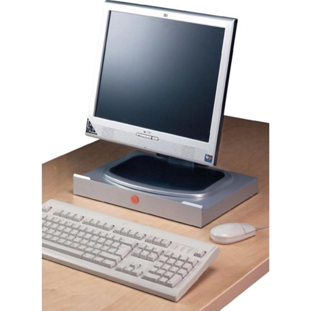 Thumbnail - Twinco Monitorständer Metall, mit Konzepthalter, Monitor Erhöhung, Silber