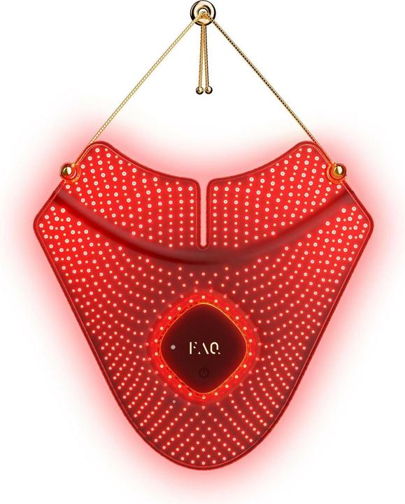 Immagine prodotto FAQ 211 Maschera indossabile in silicone anti-invecchiamento NIR + 7 LED Light Therapy per il collo e