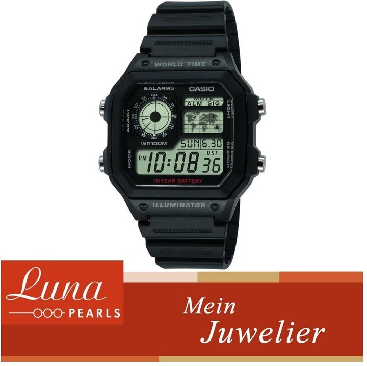 Produktbild Casio Ae-1200wh-1avef (Digitaluhr, 45 mm)