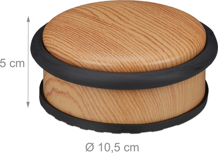 Actual product image Relaxdays Star Door Stop with Handle (1 Piece, 10.5 x 10.5 x 5 cm)