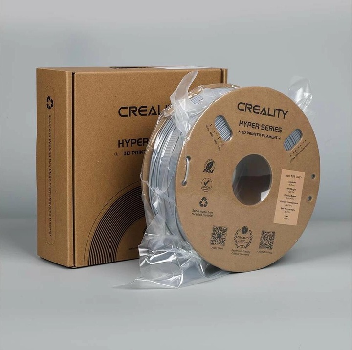Actual product image Creality Hyper (ABS, 1.75 mm, 1000 g, Grey)