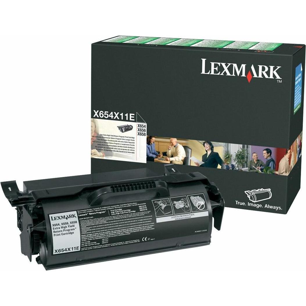 Lexmark, Toner, X654x11e (BK)