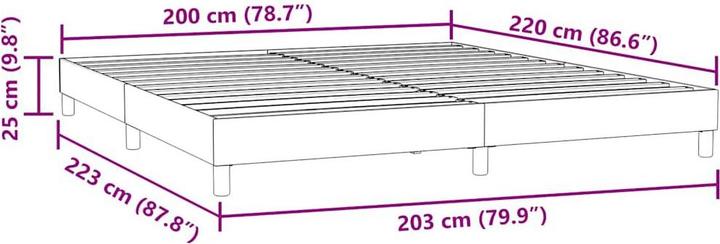 Actual product image vidaXL Boxspringbett (200 x 210 cm)