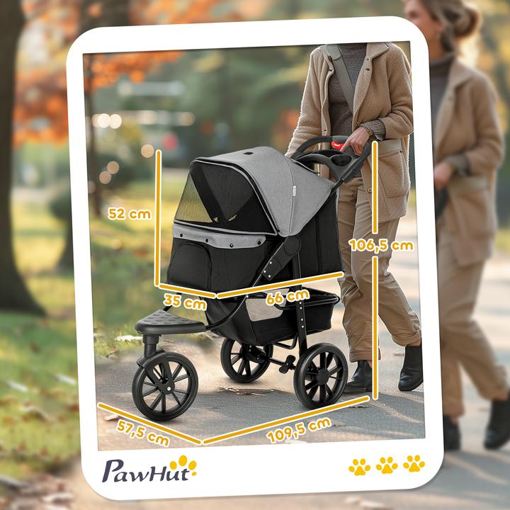 Immagine prodotto PawHut Carrello per cani (Cane, Pieghevole)