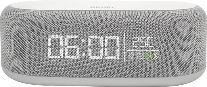 Nasa Wecker, BT-Lautsprecher + QI-Charger mit LED-Licht