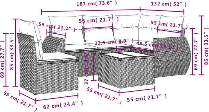 Produktbild vidaXL Hazel