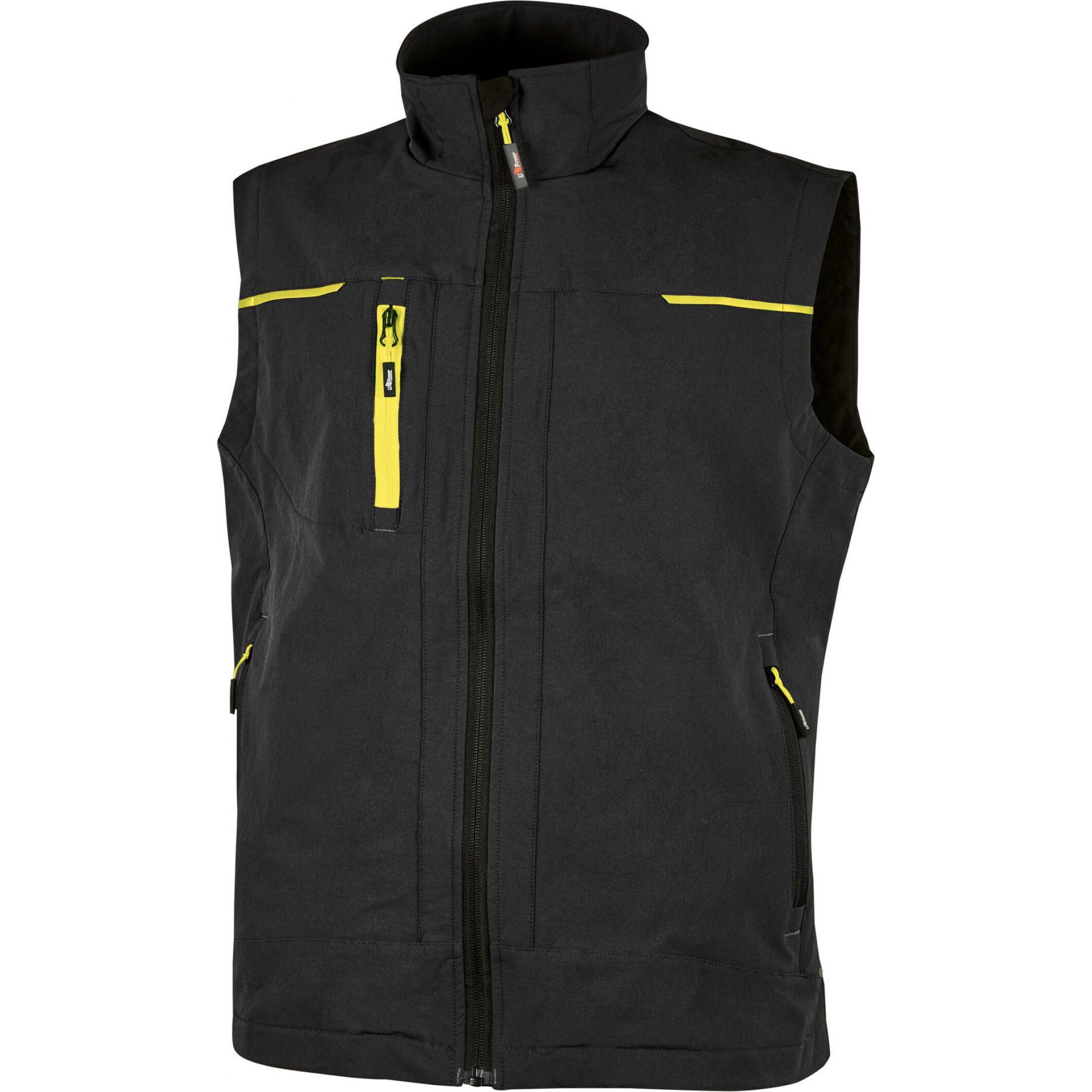 U-Power, Herren, Weste, WORKWEAR Saturn schwarz carbon XL, Schwarz, (XL)