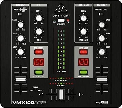 Produktbild Behringer VMX100USB, 2-Kanal Mischpult, USB-Anschluss (Studio- und Livemixer)