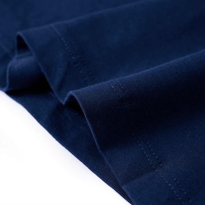 Produktbild vidaXL Kinder-Langarmshirt Marineblau 92,Material: 100 (92)