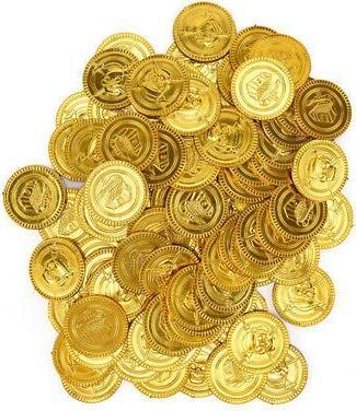 Produktbild Unique Piratenschatz Goldmünzen (144 Stk.)