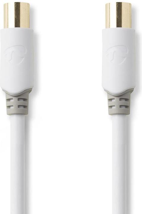 Produktbild Nedis Koaxial Kabel IEC (Coax) Stecker IEC (Coax) Buchse Vergoldet 75 Ohm Doppelt geschirmt Unisex (75 dB, Antennenkabel)