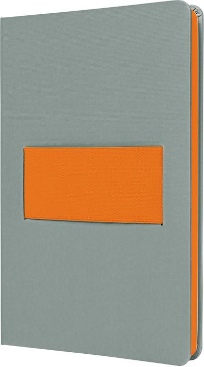 Image du produit Sigel Notizbuch A5 Linescape hellgrau/orange (A5, Quadrillé, Couverture rigide)