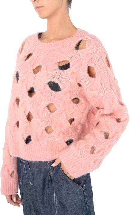 Actual product image Pinko Modern Design Long Sleeve Collarless Tee with Excellent Quality and Easy Wear (XXL)