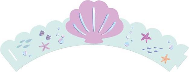 Produktbild Folat Cupcake Deco Set - Happy Birthday - Mermaid Magic