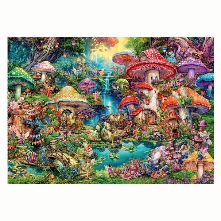Actual product image Ravensburger Puzzle Fröhliches Pilzdorf, 1000 Teile. (1000 pieces)