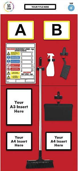 kaiserkraft Shelf info board double labelling