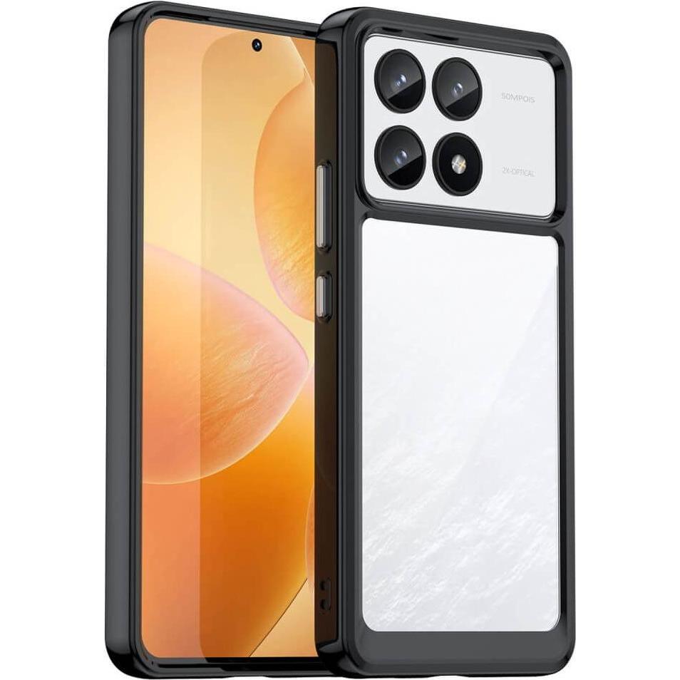 Cover-Discount Xiaomi Poco F6 Pro - Schützende Acryl-Handyhülle mit erhöhtem Rand (Xiaomi Poco F6 Pro), Smartphone Hülle...
