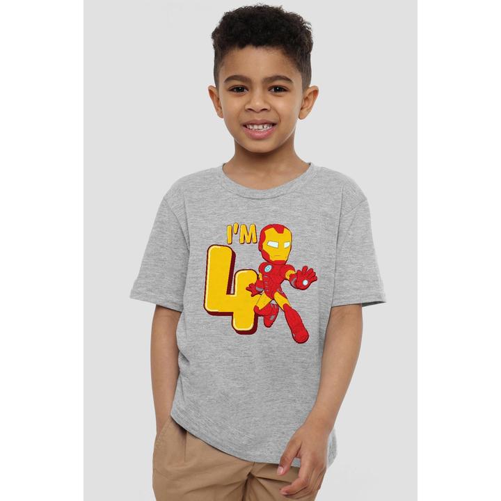 Produktbild Iron Man TShirt 4. Geburtstag (152, 158)