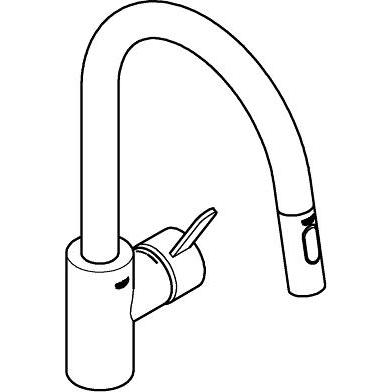 Thumbnail - Grohe, Küchenarmatur, Küchenarmatur mit Einhebelmischer Eurosmart Cosmopolitan chrom glänzend 31481001