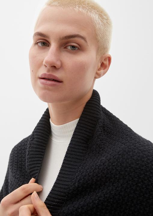 Produktbild s.Oliver Indoor-Poncho Poncho aus Baumwollmix (One Size)