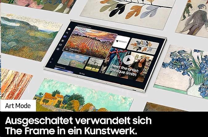 Productafbeelding Samsung De Frame QE75LS03DAUXZT 75 inch Smart (75", Het frame, QLED, 4K, 2024)