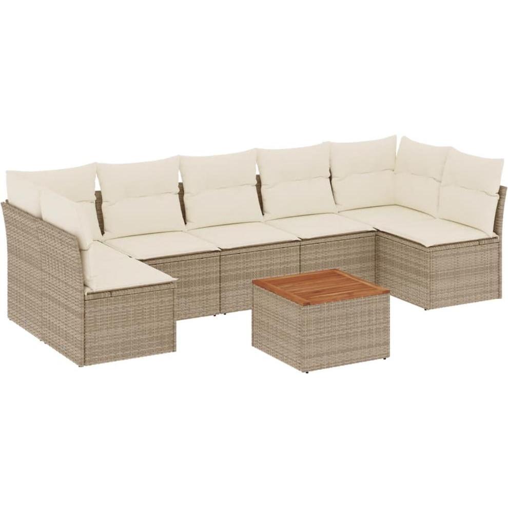 VidaXL, Gartenlounge, 10-tlg. Garten-Lounge-Set mit Kissen