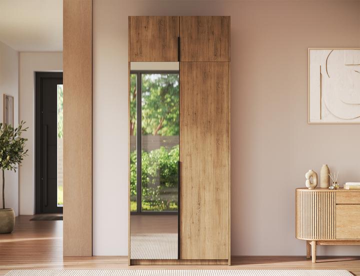 Produktbild ADRK Furniture Alera II mit Aufsatz – Drehtürenschrank (100 x 58 x 250 cm)