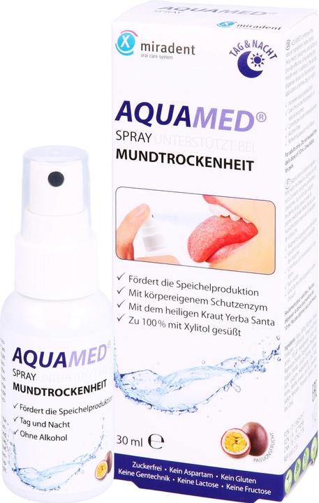 Actual product image Miradent AQUAMED Dry Mouth Spray, 30 ml solution (30 ml)