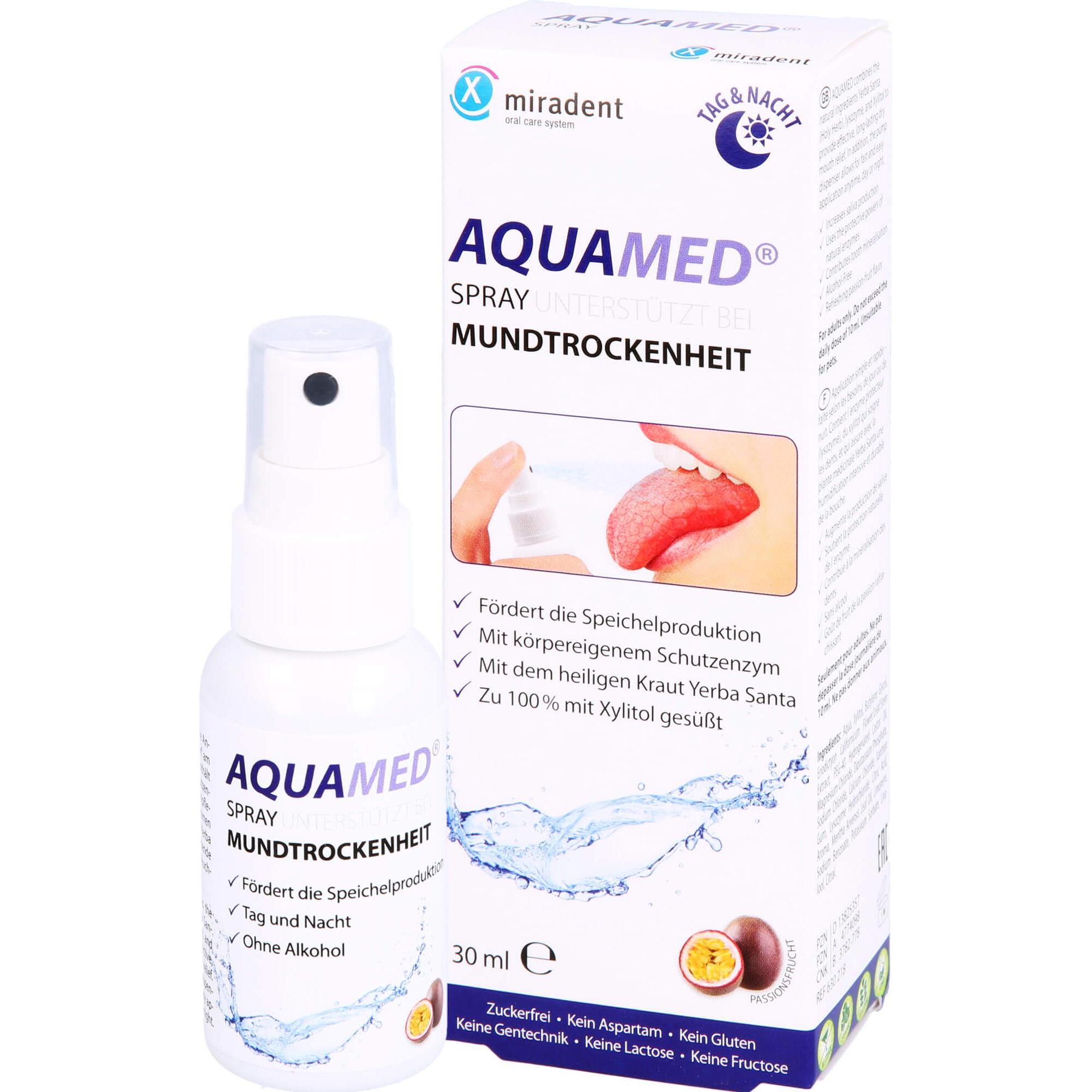 Thumbnail - Miradent, Zahnpasta, AQUAMED Mundtrockenheits-Spray, 30 ml Lösung (30 ml)