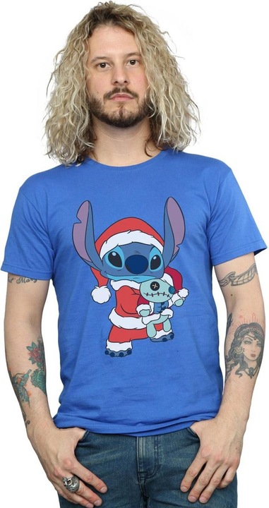 Immagine prodotto Disney Lilo And Stitch Stitch Christmas Maglietta Uomo (5XL)