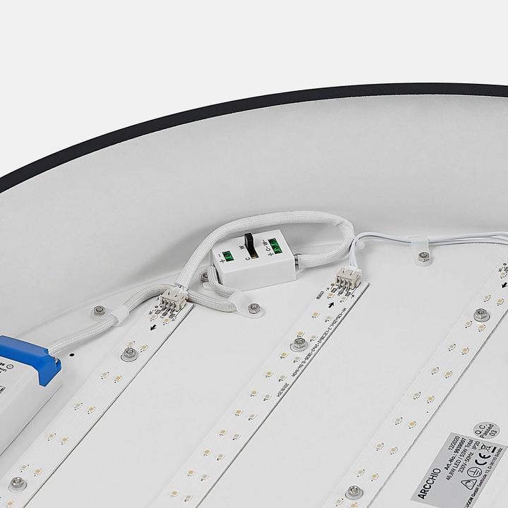 Produktbild Arcchio Noabelle LED-Deckenlampe, schwarz, 60 cm (3500 lm)