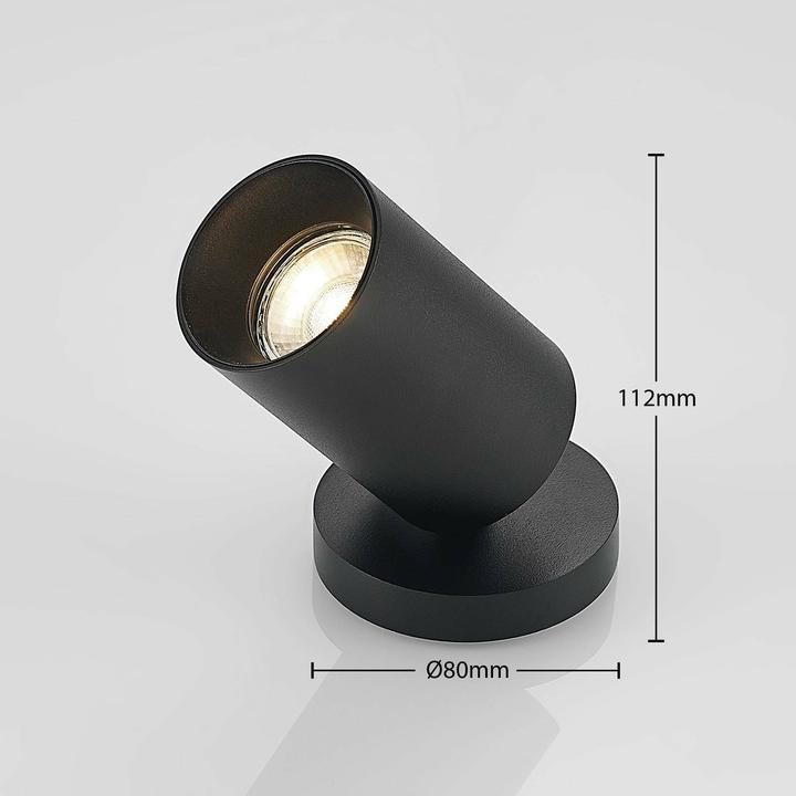 Produktbild Arcchio Brinja Strahler, rund, 1-fl., schwarz (GU10)